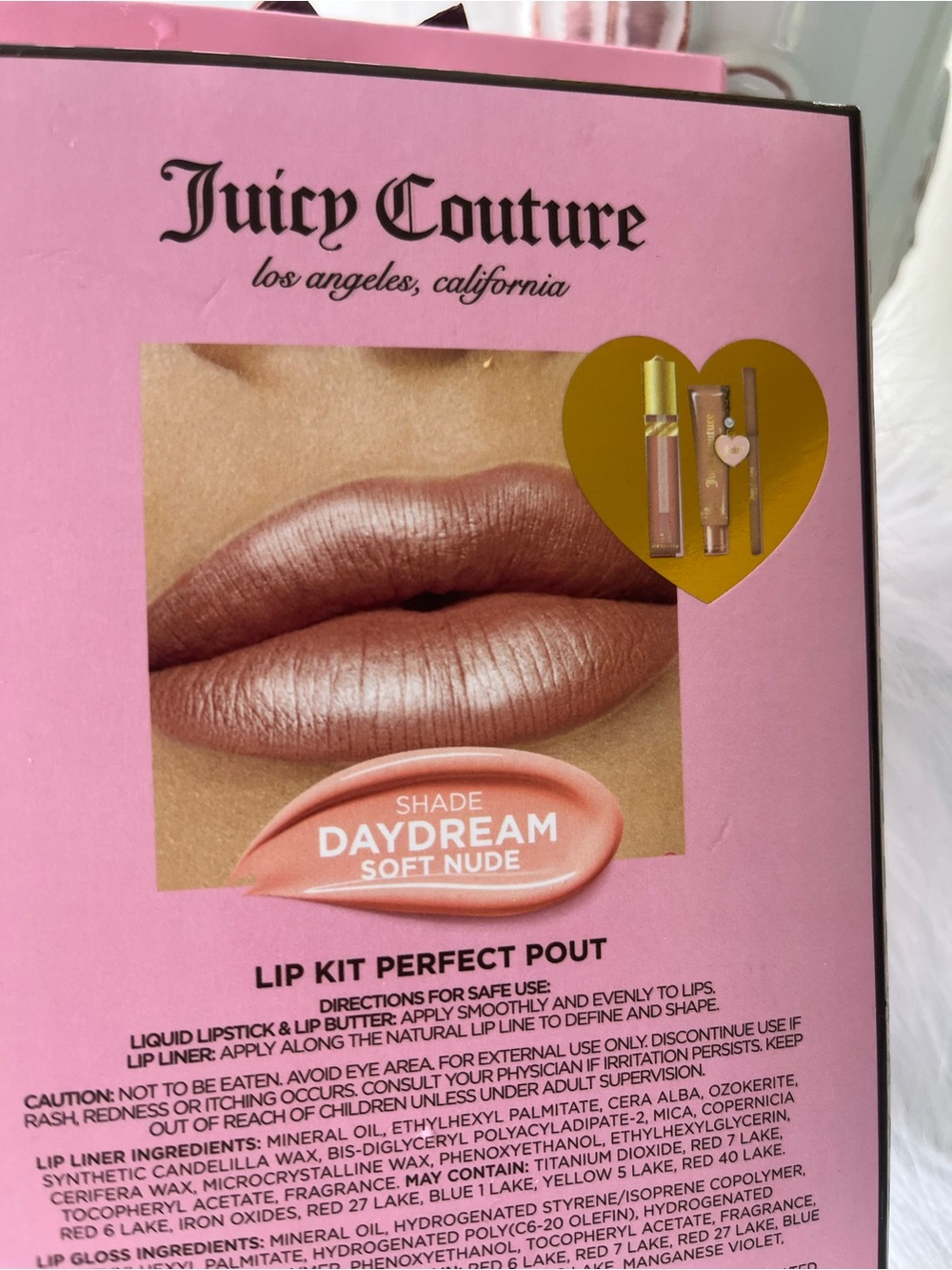 Juicy Couture NWT “Perfect Pout" lip kit lip gloss, lip butter, and lip liner. 🩷 - Picture 5 of 5